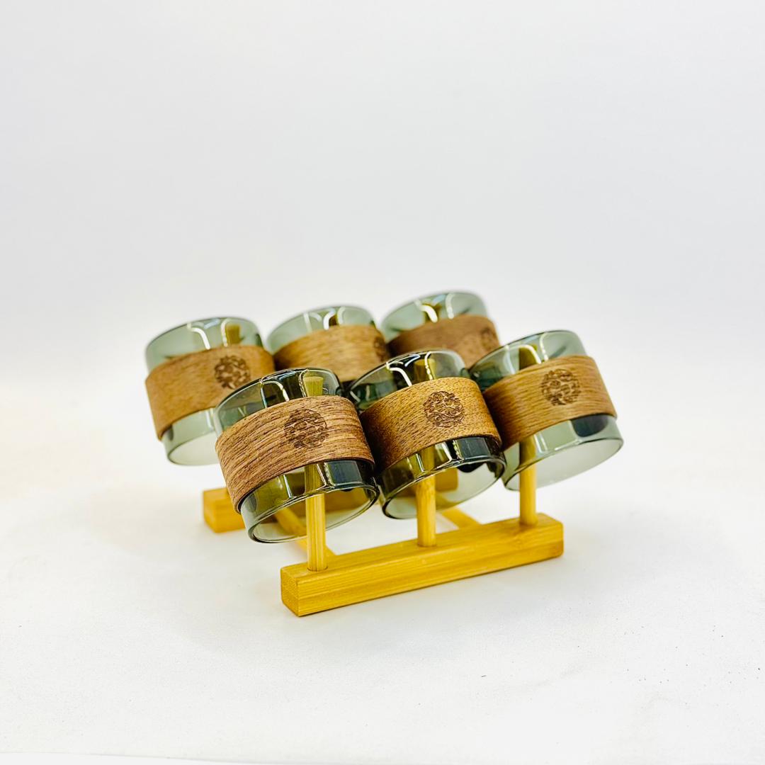 استند چوبی رومیزی شش‌تایی